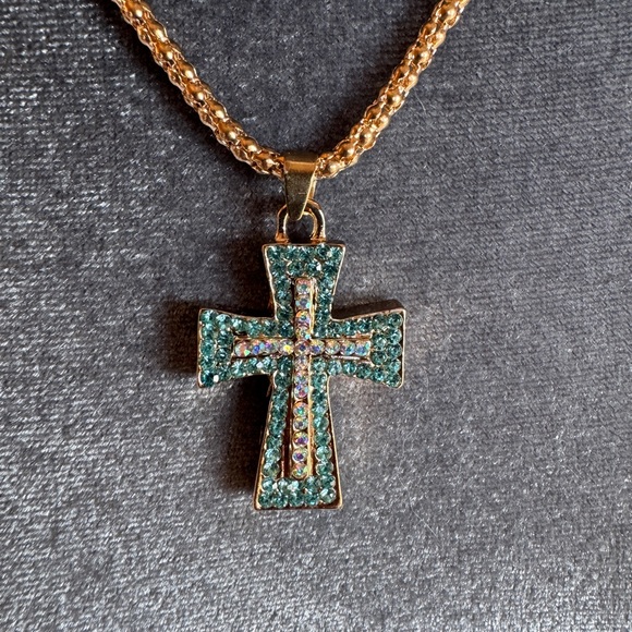 Betsy Johnson Cross Necklace - Picture 3 of 5